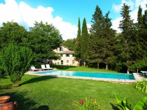 Pool and main house